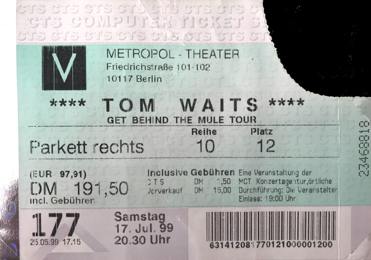 Tom Waits 1999